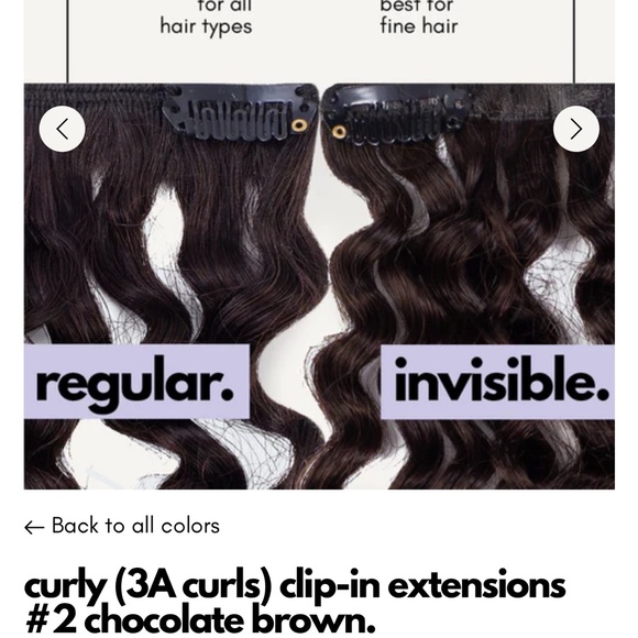 Irresistible Me hair extensions 20 in 3A curls extra volume chocolate brown - Picture 5 of 7